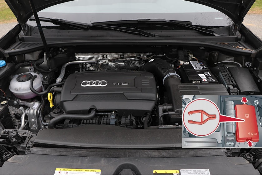 Audi Q3 F3 II (2021-2022) – boîte à fusibles
